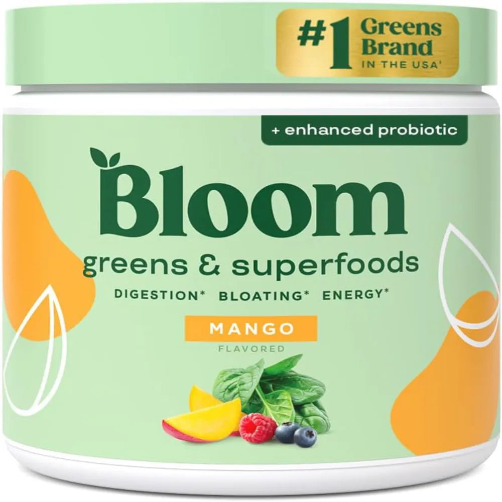 Bloom Greens & Superfoods - Suplemento en Polvo Mango