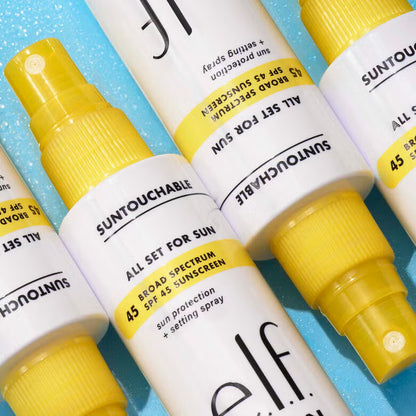 e.l.f. Cosmetics – Fijador de Maquillaje All Set for Sun SPF 45