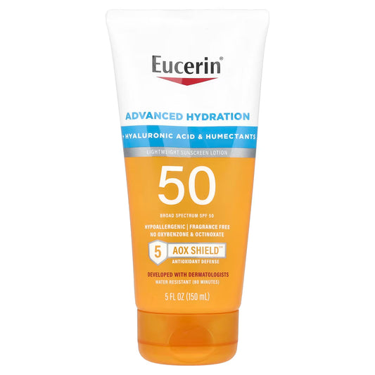 Eucerin – Bloqueador Advanced Hydration Lightweight Sunscreen Lotion SPF 50