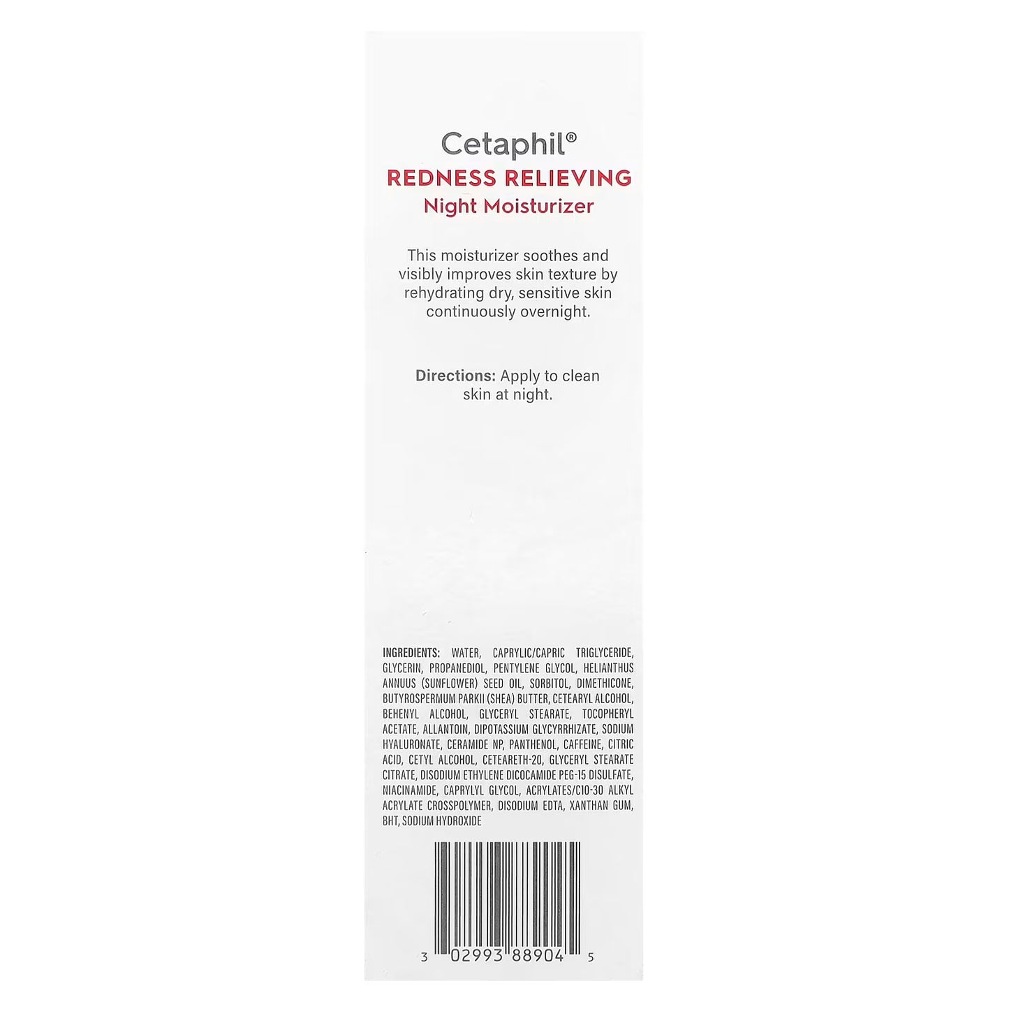 Cetaphil – Crema Facial Redness Relieving Night Moisturizer