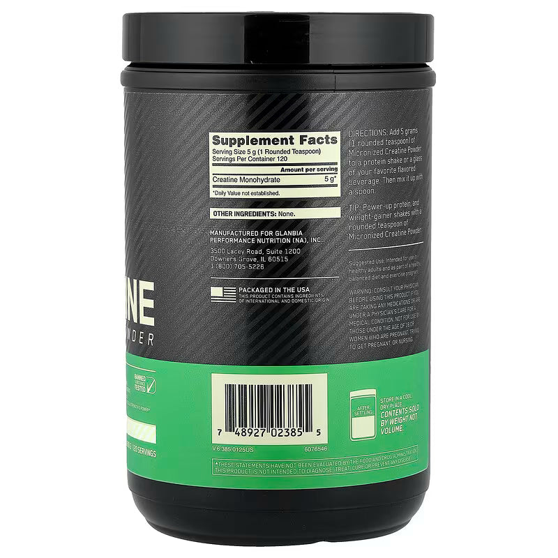 Optimum Nutrition - Creatina Micronizada Sin Sabor