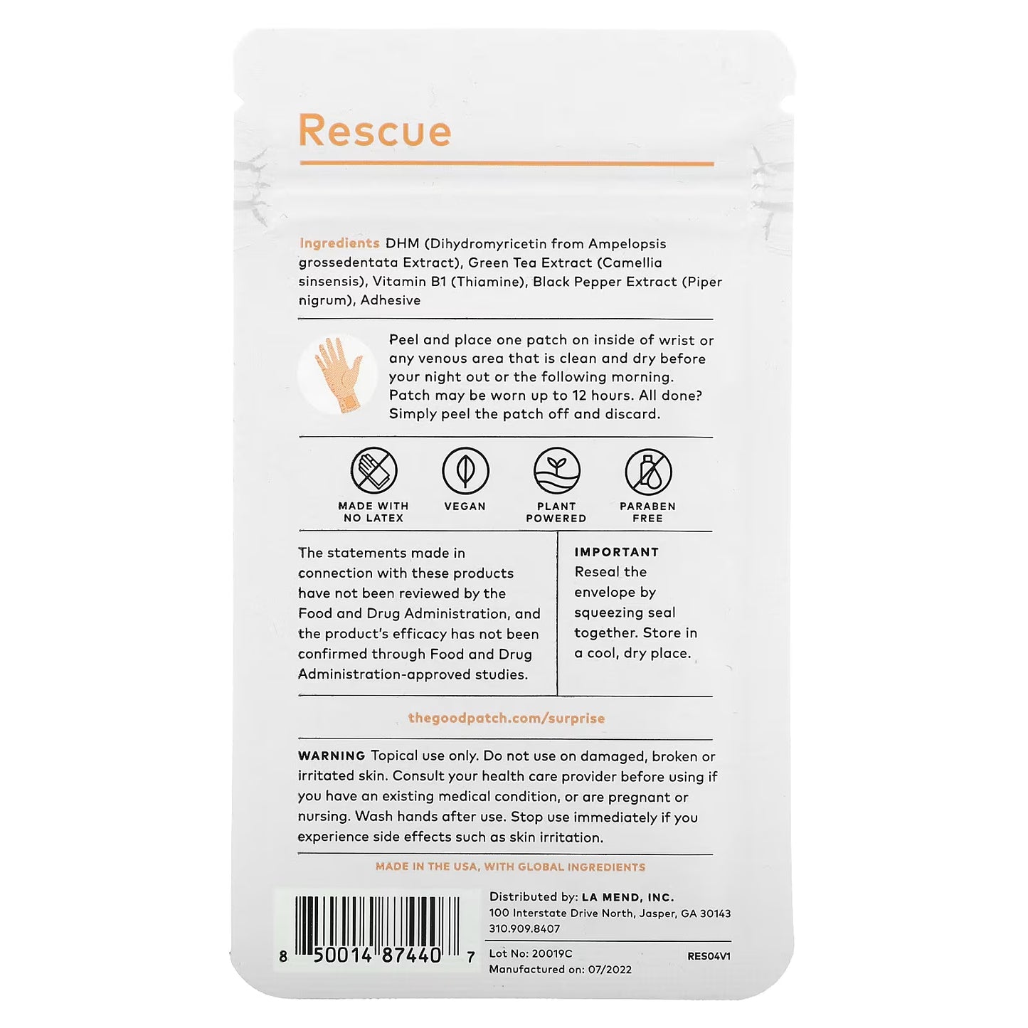 The Good Patch – Parches Rescate