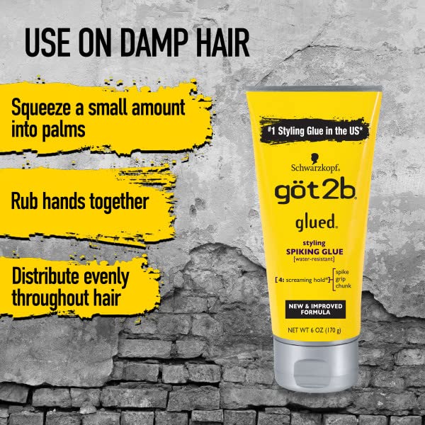 Schwarzkopf – Gel Capilar Got2b Glued Styling Spiking Glue Screaming Hold