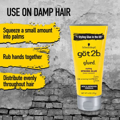 Schwarzkopf – Gel Capilar Got2b Glued Styling Spiking Glue Screaming Hold