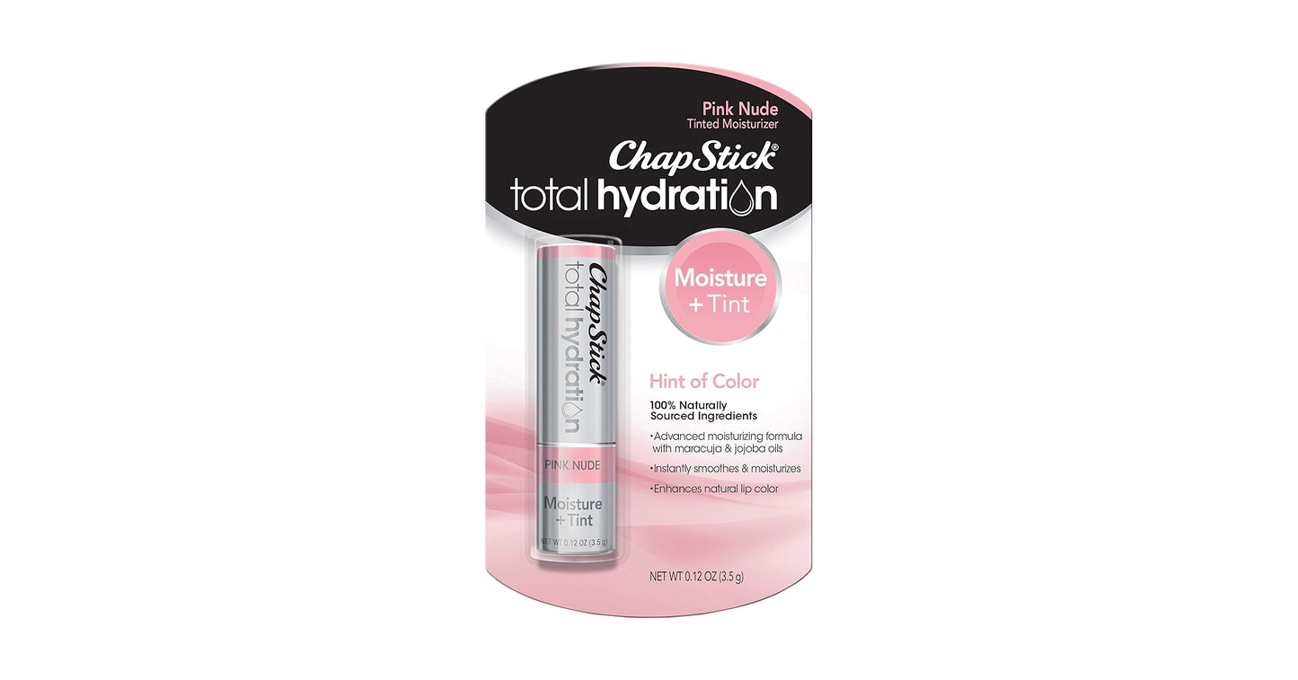 ChapStick – Bálsamo Total Hydration Moisture + Tint (Pink Nude)