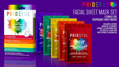 Prideful – Mascarilla Facial 5 Piece Sheet Mask Set