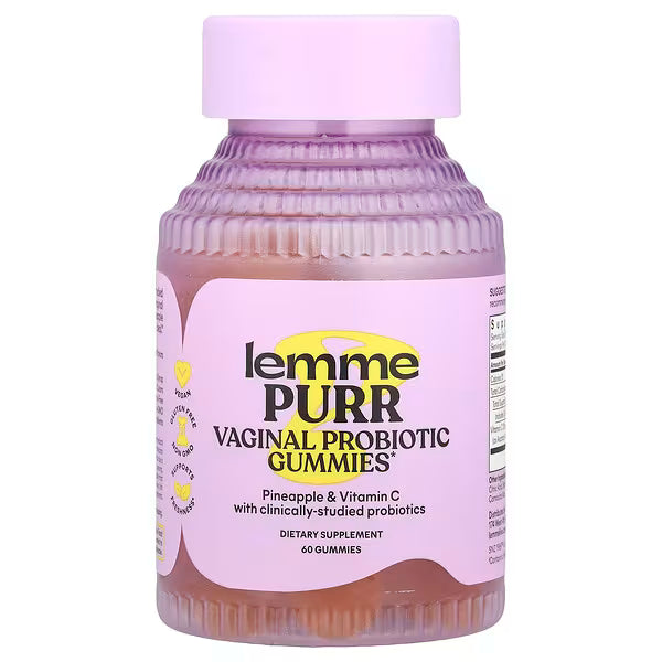Lemme Purr -Probióticos Vaginales en Gomitas Sabor Piña