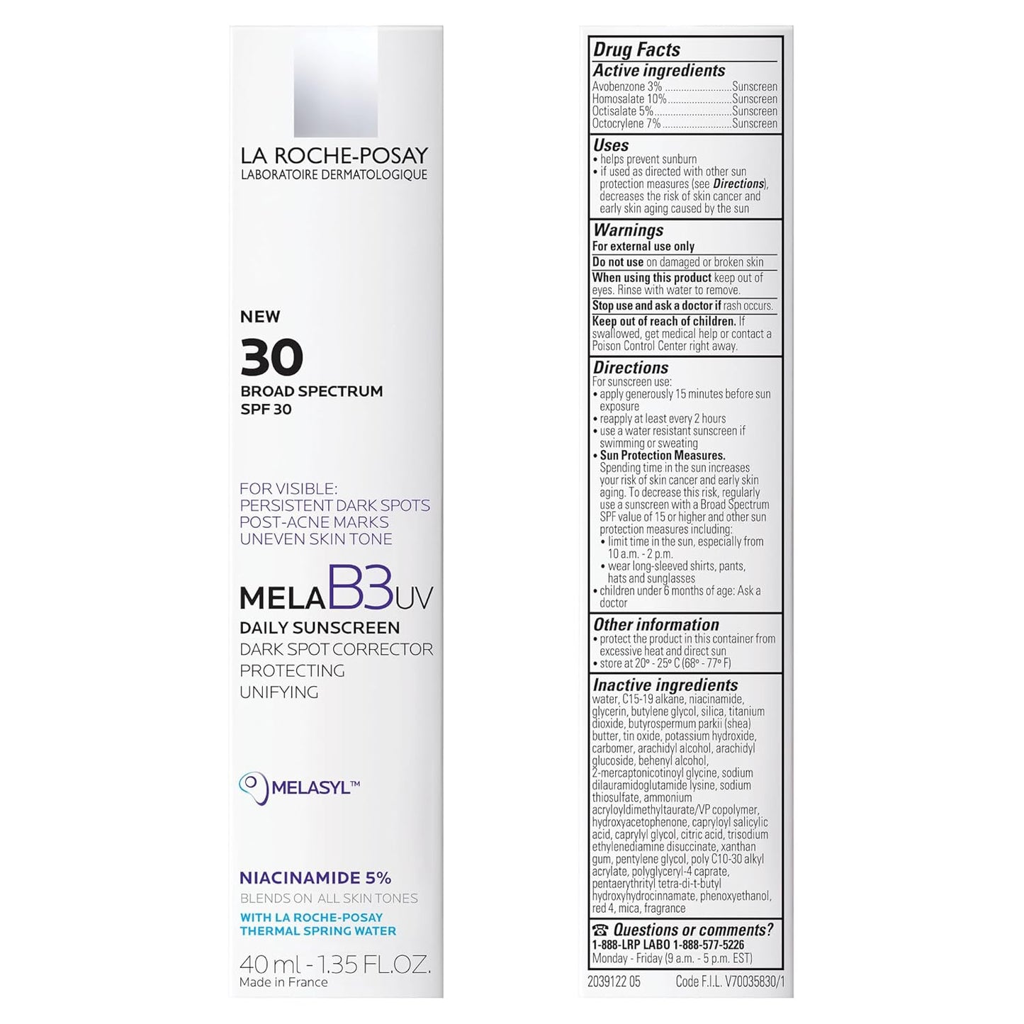 La Roche-Posay – Bloqueador Anthelios UV Daily SPF 30 Mela B3