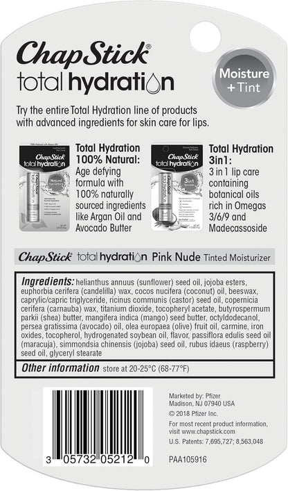 ChapStick – Bálsamo Total Hydration Moisture + Tint (Pink Nude)