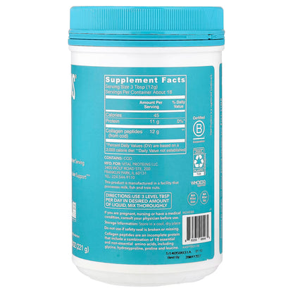 Vital Proteins - Colágeno en Polvo Marine Collagen Sin Sabor