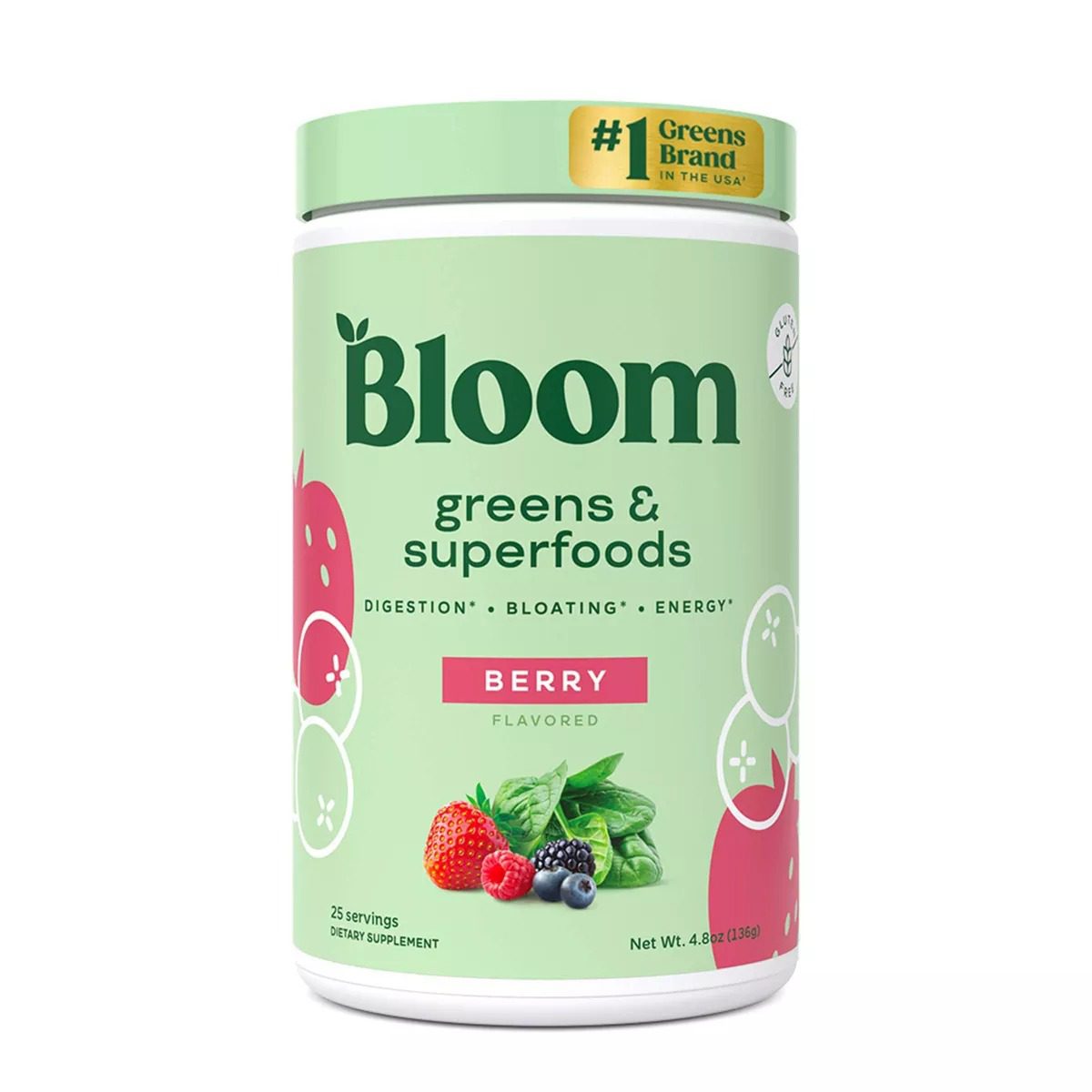 Bloom Greens & Superfoods - Suplemento en Polvo Berry
