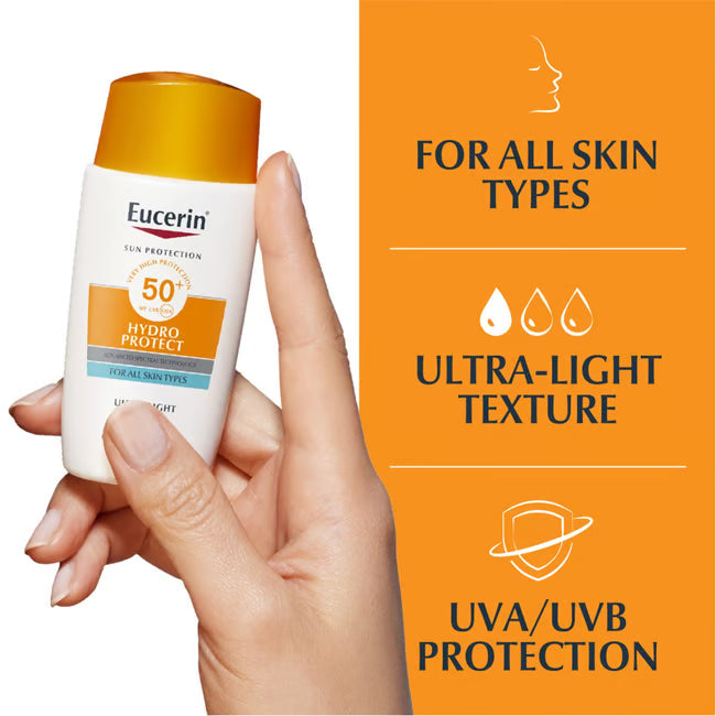 Eucerin – Bloqueador Advanced Hydration Ultra-Light Fluid SPF 50